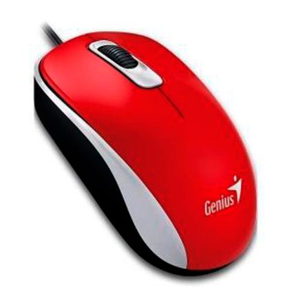 Mouse Genius Alámbrico Usb Dx-120 Rojo