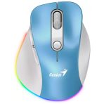 MOUSE ERGO MINI SILENCIOSO RECARGABLE ERGO 9000S PRO BLU