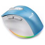 MOUSE ERGO MINI SILENCIOSO RECARGABLE ERGO 9000S PRO BLU