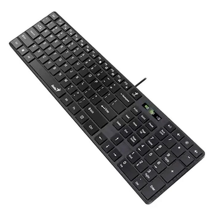 Teclado GENIUS Slimstar 126 QWERTY Numérico COLOR Negro