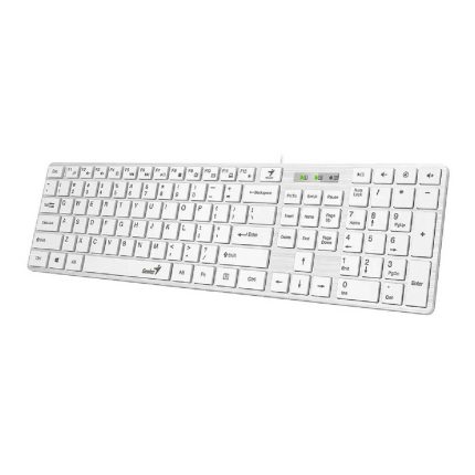 Teclado slimStar 126,SP,USB,WHITE