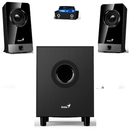 Parlante Genius SW-2.1 300X Con Subwooferr color negro