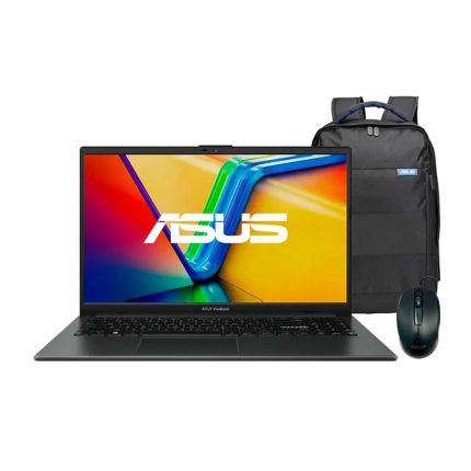 Portátil ASUS Vivobook Go 15 E1504GA-NJ330W Intel® Core™ i3-N305, 15,6 FHD, 8GB, 512 SSD,SO W 11 Home, Mixed Black. Morral y Mouse.