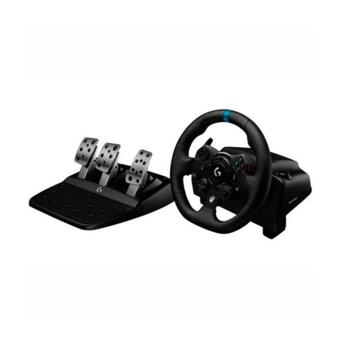 Volante y pedales Logitech G923 para videojuegos Xbox One color negro