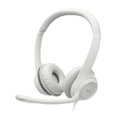 Diadema Logitech H390 USB color blanco