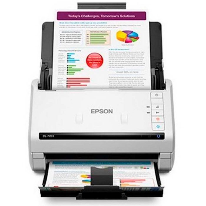 Escáner Epson WorkForce DS-770ll vertical - Blanco