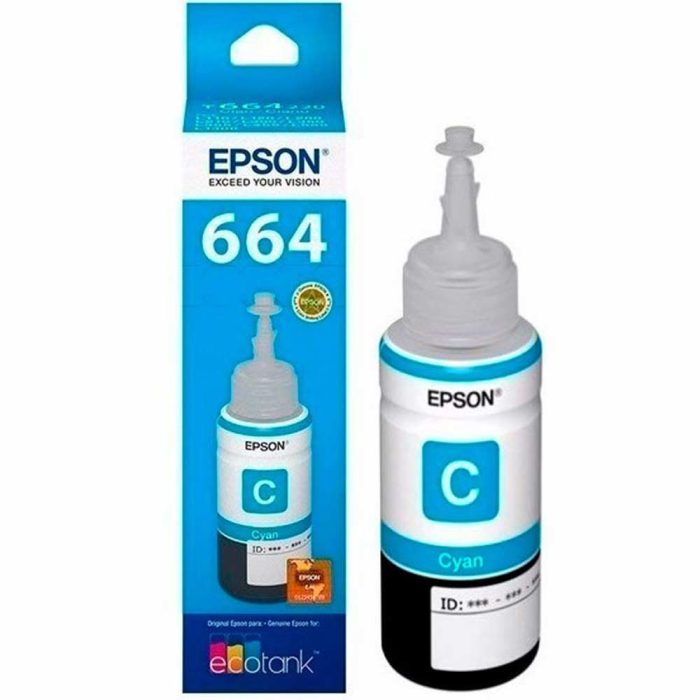 Botella de Tinta EPSON T664220 L200/210/350/355/555 COLOR Cyan