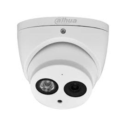 Camara Dahua Domo,2MP, Lente fijo 2,8mm, 4en1 (CVI/TVI/AHD/CVBS), Microfono incorporado, Metal, Smart IR50m, IP67, 12VDC.