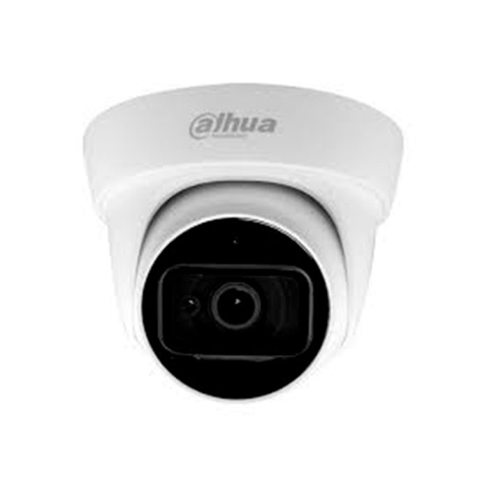 Camara Dahua Domo,2MP, Lente fijo 2,8mm, 4en1 (CVI/TVI/AHD/CVBS), Microfono incorporado, Semimetalica, IR30m, IP67, 12VDC.