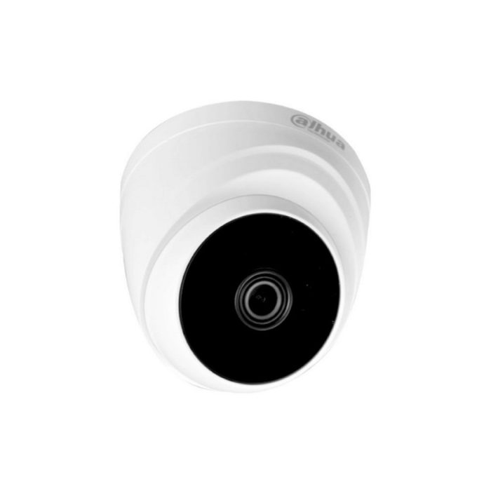 Camara Dahua Domo, 2MP, Lente fijo 2,8mm, 4en1 (CVI/TVI/AHD/CVBS), Plastico, DWDR, IR Smart Led 20m, 12VDC.