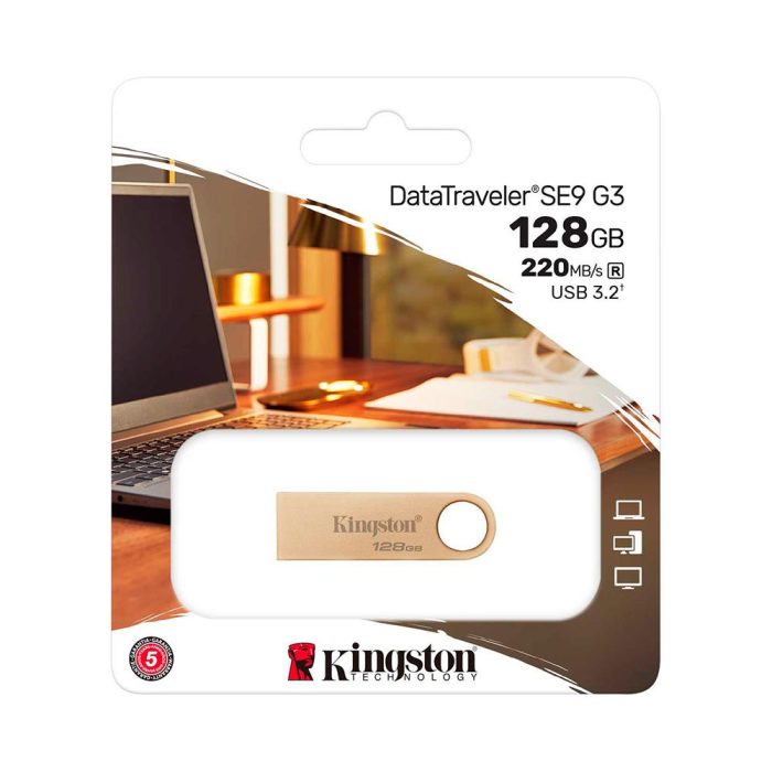 Memoria USB128GB 220MB/s Metal USB 3.2 Gen 1 DataTraveler SE9 G3