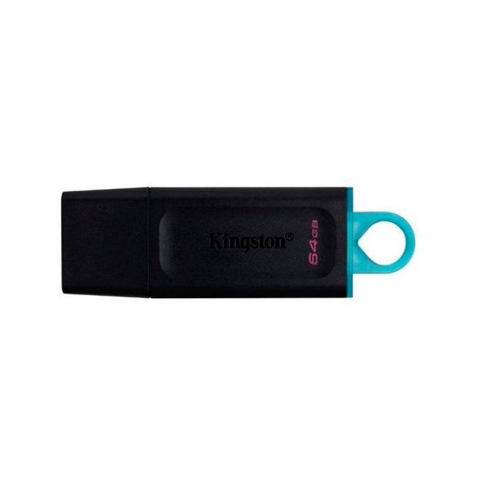 Memoria USB KINGSTON 64GB 3.2 Gen 1 DataTraveler Exodia COLOR Negro O Verde Azulado