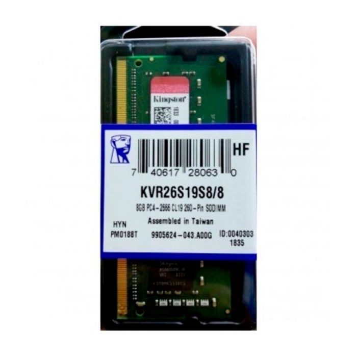 Memoria Ram KINGSTON 2666 Portatil DDR4 8GB