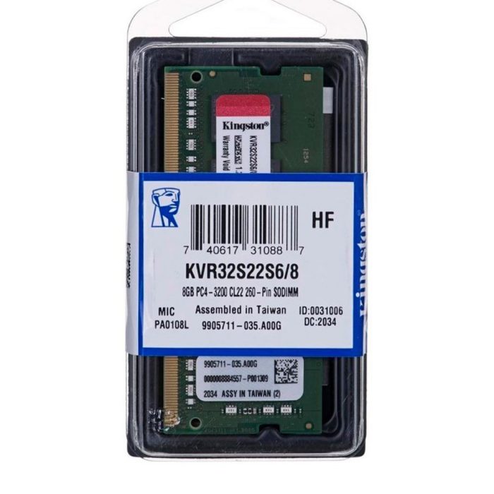 Memoria Ram KINGSTON Para Portátil 8GB DDR4 3200MHz