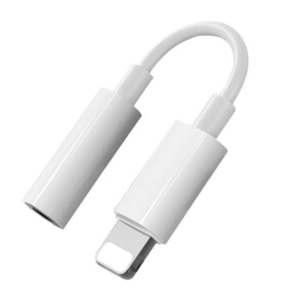 Adaptador APPLE De Lightning A Jack De 3.5mm Para Audífonos COLOR Blanco