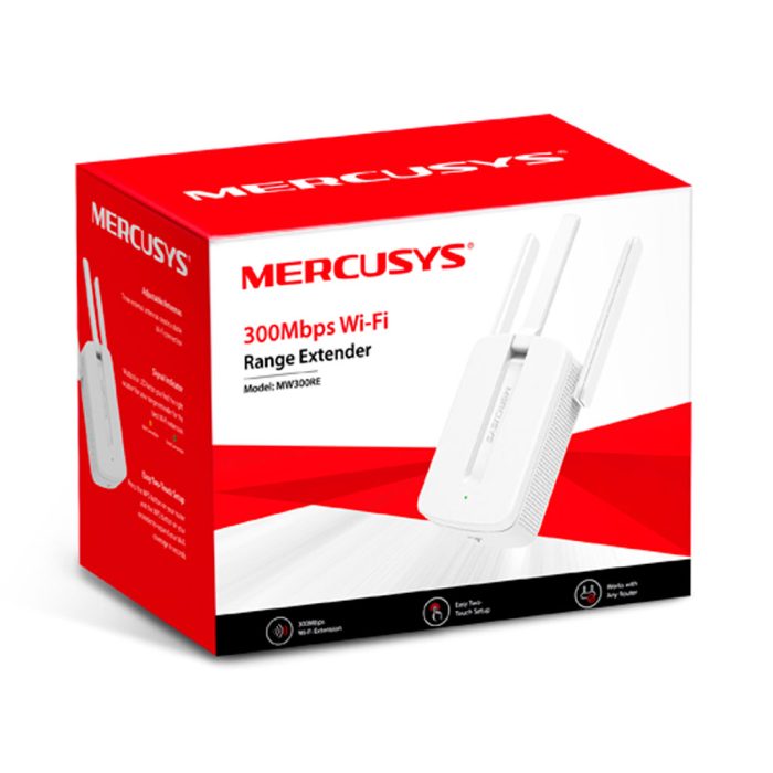 Extensor de Rango MERCUSYS Wifi 300Mbps COLOR Blanco