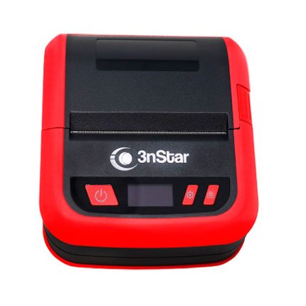 Impresora 3NSTAR De Recibo Móvil y Etiquetas Con Bluetooth COLOR Roja