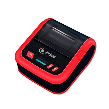 Impresora 3NSTAR De Recibo Móvil y Etiquetas Con Bluetooth COLOR Roja