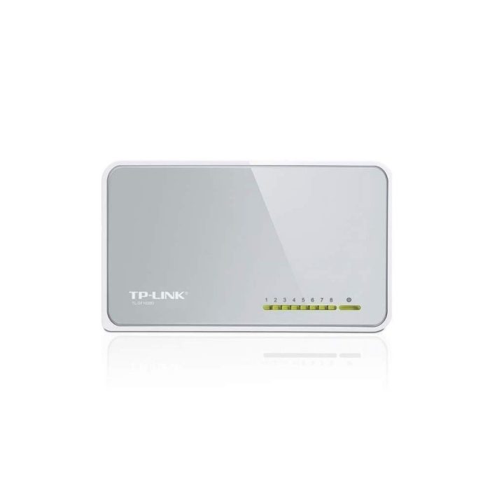 Switch de Escritorio TPLINK de 8 Puertos de 10/100 Mbps COLOR Blanco