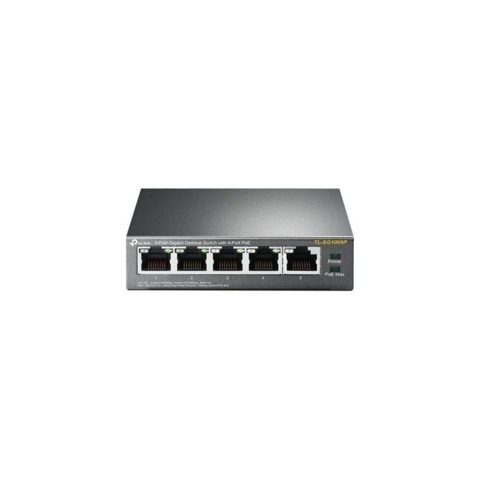 Switch TPLINK poE de escritorio Gigabit de 5 puertos