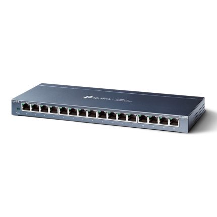 Switch 16 Puertos Gigabit Desktop 16 puetos Gigabit RJ45 SPEC: Caja de acero para Desktop, Plug and Play