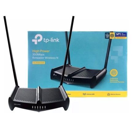 Router TPLINK Inalámbrico de Alta Potencia 300Mbps COLOR Negro