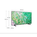 Televisor Samsung FLAT LED Smart TV 65 pulgadas Crystal UHD 4K  /3,840 x 2,160 / DVB-T2 / HDR /LAN/ WIFI 5/ Control remoto Solar / Soporte ajustable / Bluetooth 5.2 / Google Meet / Multi view/ AirPlay 2 / Bixby desde el control /modo ambiente/ Modo Juego/ HDMI x 4/ USB x2-A /abre y edita archivos de Office/ control de voz/Garantía 1 año, Ficha técn