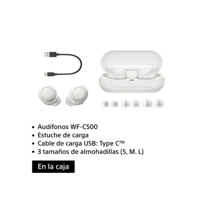 Audífonos True Wireless WF-C500 Blanco