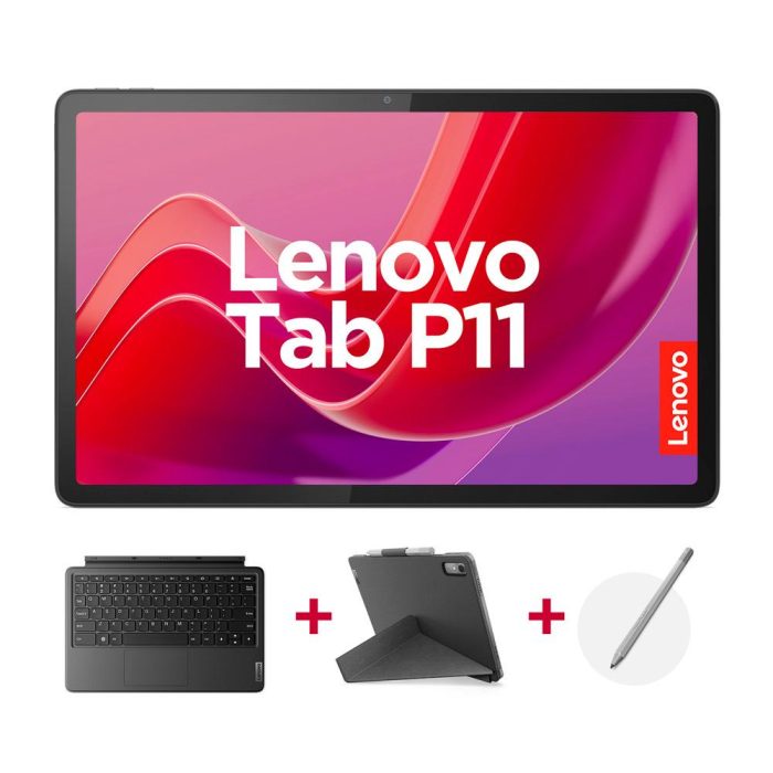 Tablet Portatil Lenovo P11 TB350FU (2nd ge) 11,5 Pulgadas 2K con WIFI, 6GB RAM + Almacenamiento 128GB + Teclado y Lápiz Gris