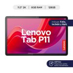 Tablet Portatil Lenovo P11 TB350FU (2nd ge) 11,5 Pulgadas 2K con WIFI, 6GB RAM + Almacenamiento 128GB + Teclado y Lápiz Gris