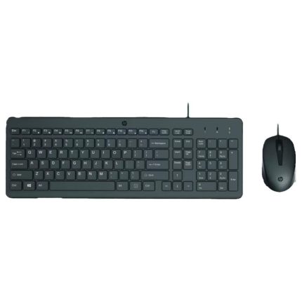 Combo Teclado y Mouse Alámbrico HP 150 (Negro)