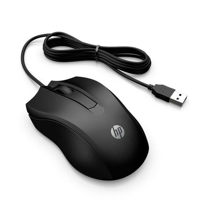 Mouse Con Cable HP 100 Negro