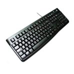 Teclado LOGITECH K120 QWERTY COLOR Negro