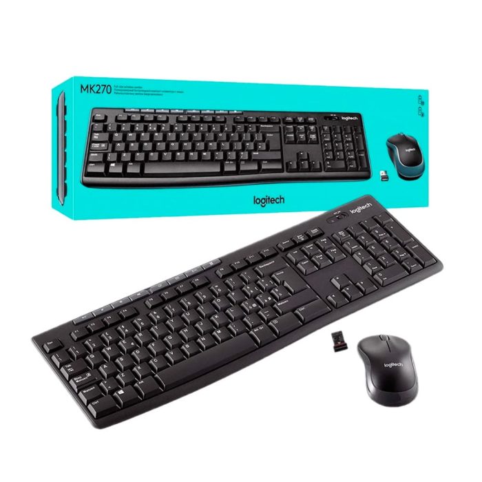 Combo LOGITECH Teclado + Mouse MK270 Negro