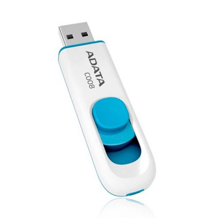 Memoria USB ADATA 2.0 Retractil 32GB COLOR Blanca