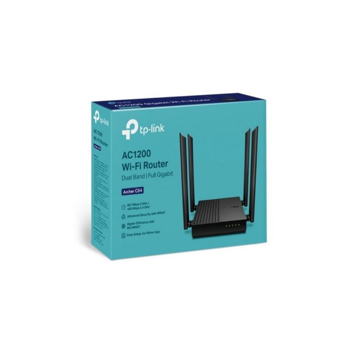 Router Tplink WiFi MU-MIMO inalámbrico AC1200