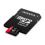 Micro SD ADATA 64GB Clase 10 Alta Resistencia + Adaptador