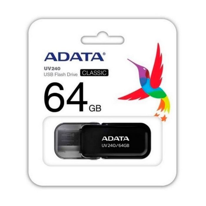 ADATA Memoria USB 2.0 UV240 64GB COLOR Negra