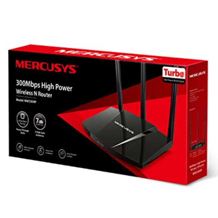 Router Mercusys TPLINK 300mbps COLOR Negro