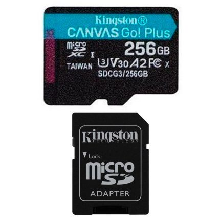 Memoria Kingston Micro sd Canvas Go Plus 170R A2 U3 V30 Card + ADP 256GB