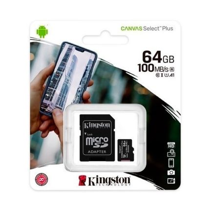 Memoria Micro SD KINGSTON Canvas Select Plus 64GB