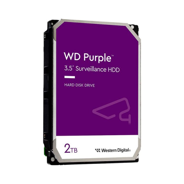 Disco Duro Western Digital PURPLE 2TB 5400RPM SATA 6Gbs Cache 256 MB 3,5in videovigilancia trabajo 24/7