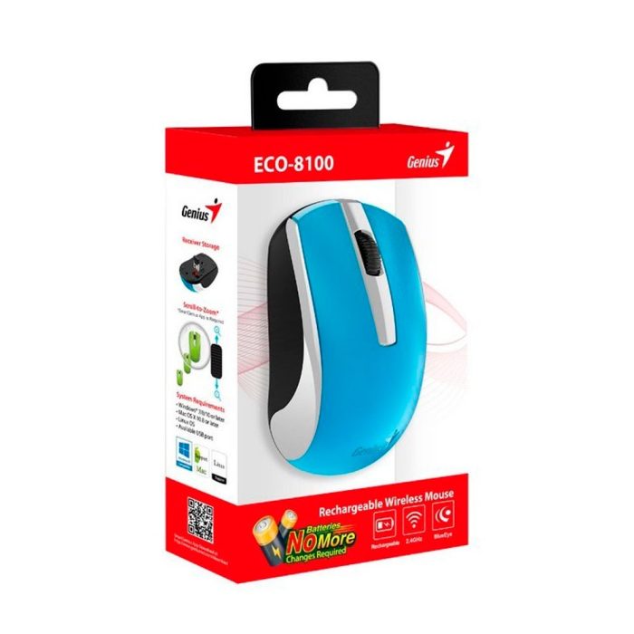 Mouse Genius ECO-8100 inalambrico azul