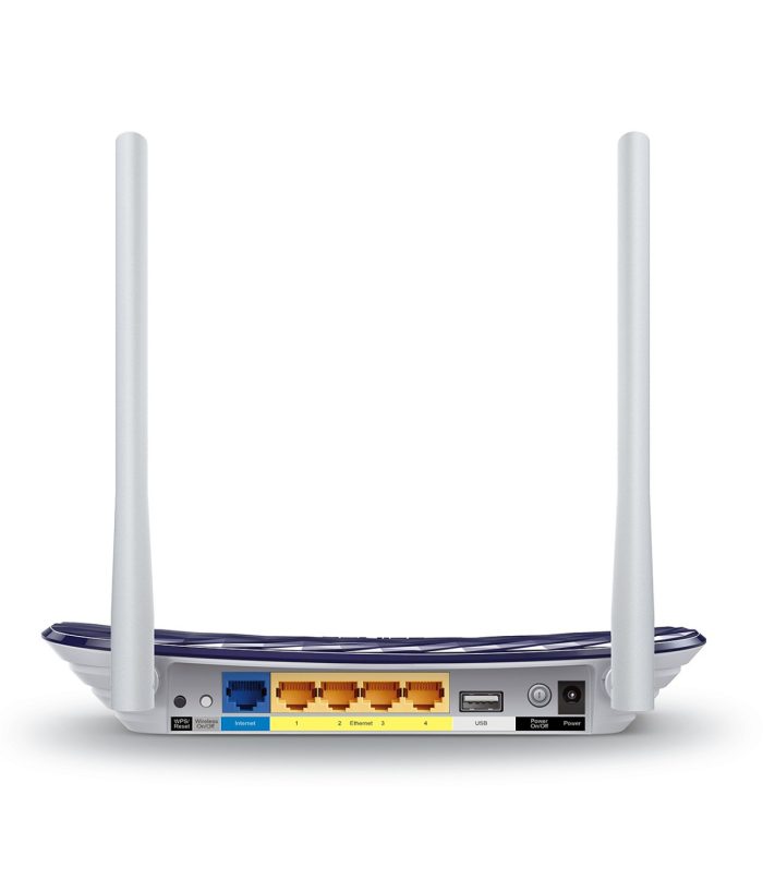 Router TPLINK Inalámbrico Doble Banda Ac750 Dual Band 3 Antenas Externas COLOR Gris Oscuro