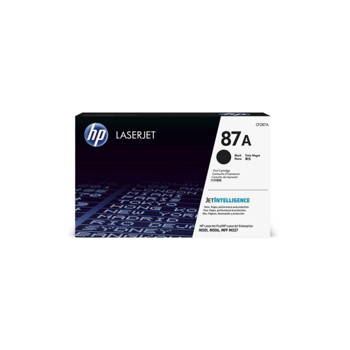 Cartucho de tóner original LaserJet HP 87A negro