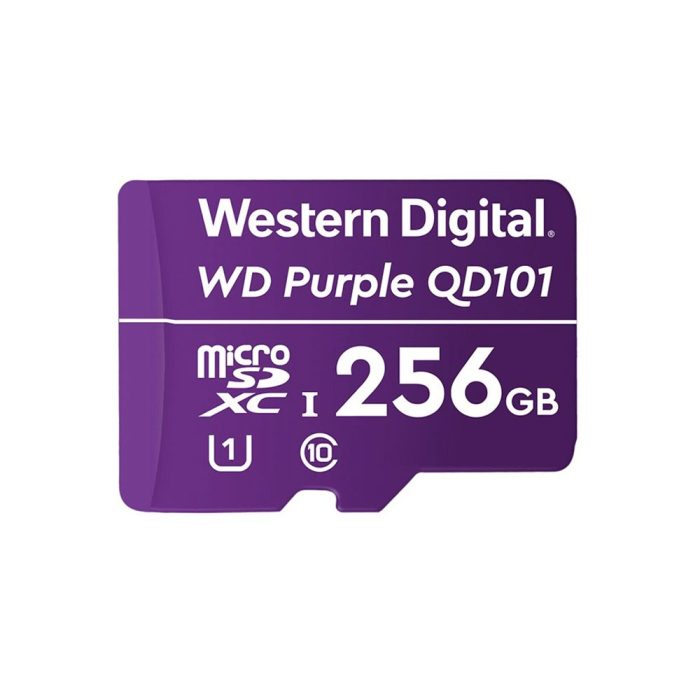 Tarjeta MicroSD WESTERN DIGITAL 256gb Para Cámaras de Seguridad