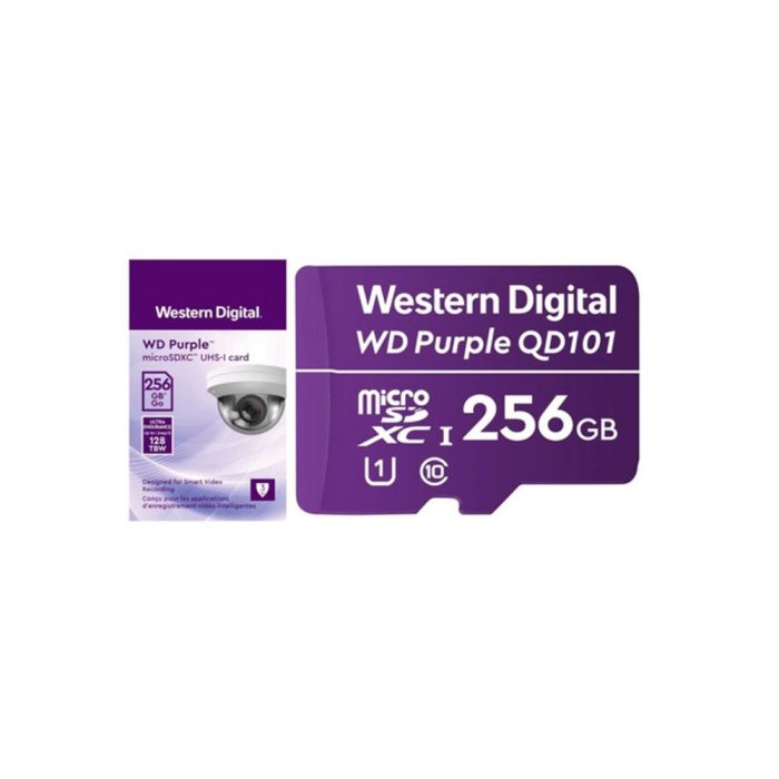 Tarjeta MicroSD WESTERN DIGITAL 256gb Para Cámaras de Seguridad