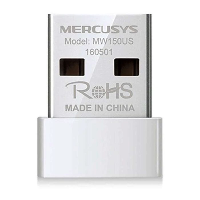 Adaptador Nano MERCUSYS USB 2.0 Inalámbrico de 150Mbps COLOR Blanco