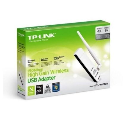 Adaptador de Red TPLINK UB N1500Mbps 2.4 Ghz 1 Antena Externa Desmontable COLOR Blanco