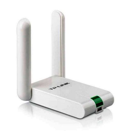 Adaptador de Red TPLINK de Alta Ganancia USB 300Mbps Antenas Externas COLOR Blanco